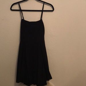 Black open back LBD skater style bottom